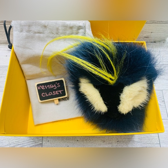 Fendi Handbags - 💯 Authentic Fendi Multicolor Fur Zesty Bug Bag Charm w/ Box and Dustbag